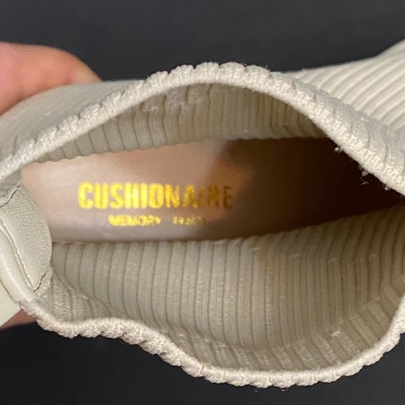 CUSHIONAIRE Women's Neely Stretch bootie +Memory Foam 7 WIDE IVORY - Picture 9 of 12